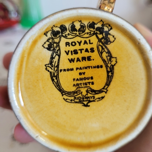 Royal Vistas Ware Cup and Saucer Paintings By Famous Artists Ridgeway England - Picture 16 of 16